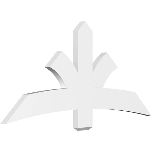 Ekena Millwork Davenport Architectural Grade PVC Gable Bracket, 60"W x 27 1/2"H x 2"D x 6"F, 11/12 Pitch GBP060X28X0206DAV00 - main